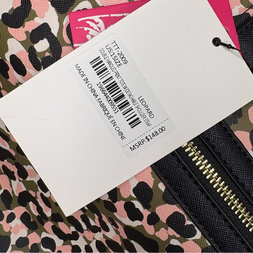 Trina Turk | Leopard Crossbody Tote, Pink Leopard NWT - Picture 15 of 15
